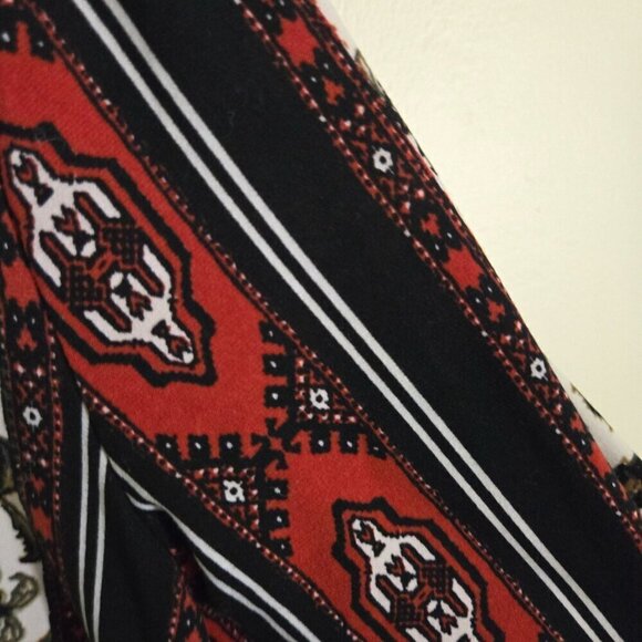 Show Me Your Mumu Tyler Tunic Dress Patchwork Autumnal Long Sleeve Size S - Picture 9 of 11